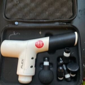 THE FLEXX White and Black Massage Gun